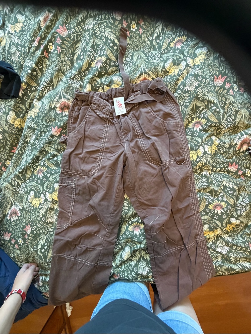 Brown koi lindsey scrub pants